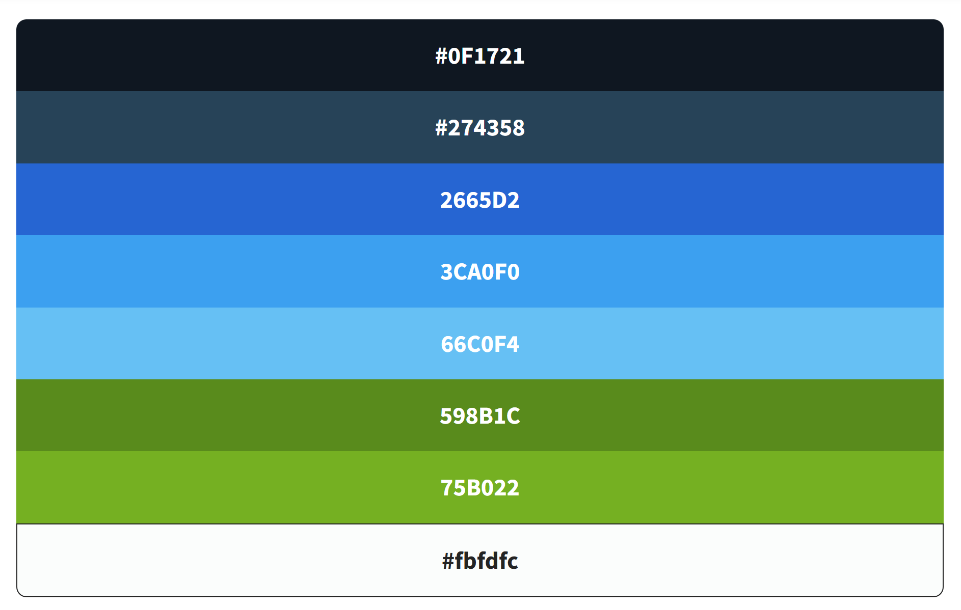 Duck simulator color palette